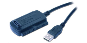 GEMBIRD Kabel adaptér USB 2.0 - IDE 2,5"/3,5" + SATA (redukce + napájecí zdroj)