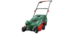 BOSCH UniversalRake 900, provzdušňovače trávníku, 900 W, záběr 32 cm, 10 zdvojených ocelových drápků