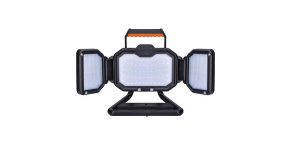 Solight LED reflektor 30W, přenosný, nabíjecí, 3000lm, oranžovo-černý