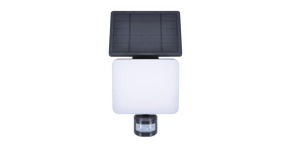 Solight LED solární osvětlení se senzorem, 11W, 1200lm, 3 CCT, Li-Ion, černá