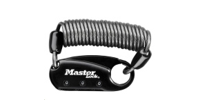 Master Lock 1551EURDBLK karabina s navíjecím kabelem