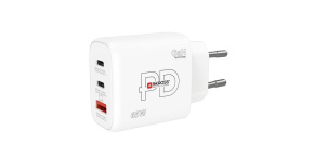 SKROSS USB A+C nabíjecí adaptér Power charger 65W GaN EU, Power Delivery, typ C