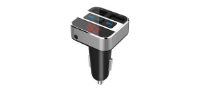 Solight FM transmitter s bluetooth připojením do auta, 2x USB + handsfree