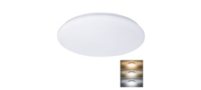 Solight LED stropní světlo Plain, 3CCT, 36W, 2520lm, 3000K, 4000K, 6000K, kulaté, 45cm