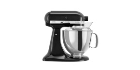 KitchenAid Artisan 5KSM175PSEOB kuchyňský robot, 10 rychlostí, planetární systém, celokovová konstrukce, černý