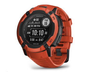 Garmin GPS sportovní hodinky Instinct 2 2X Solar (Red) EU