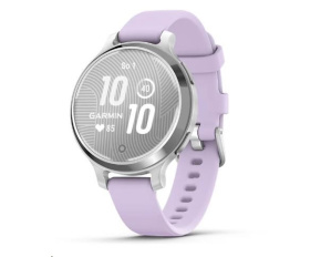 Garmin Lily® 2 Active, Silver / Purple Jasmine Silicone Band