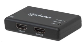 MANHATTAN Splitter HDMI 2 porty, 4K@30Hz, černá