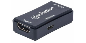 Manhattan HDMI opakovač, 4K HDMI Repeater, aktivní, do 40m, černá