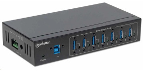 Manhattan hub, 7-portů, USB 3.0 Type-A, černá