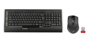 A4tech 9300F set bezdr. kláv. + bezdr. V-Track optická myš,CZ/US, USB