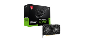 MSI VGA NVIDIA GeForce RTX 4060 Ti VENTUS 2X BLACK 8G OC, 8G GDDR6, 3xDP, 1xHDMI