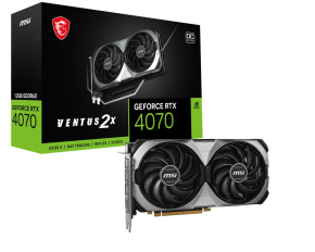 MSI VGA NVIDIA GeForce RTX 4070 VENTUS 2X E 12G OC, 12G GDDR6X, 3xDP, 1xHDMI