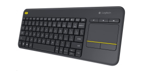 Logitech Wireless Keyboard Touch Unifying K400 Plus, CZ