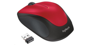 Logitech Wireless Mouse M235, red