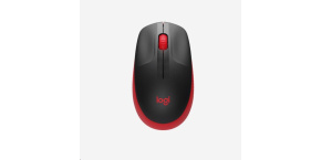 Logitech Wireless Mouse M190 Full-Size, red