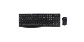 Logitech sada Wireless Combo MK270, bezdrátová klávesnice + myš, 2.4GHz, EER, HU