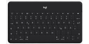 Logitech Bluetooth Keyboard Folio Keys-To-Go, DE, Black, Apple