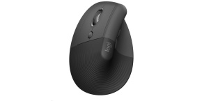 Logitech Lift Left Vertikální ergonomická myš pro leváky, graphite/ black