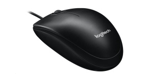 Logitech Mouse M100, black