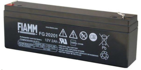 Baterie - Fiamm FG20201 (12V/2,0Ah - Faston 187), životnost 5let