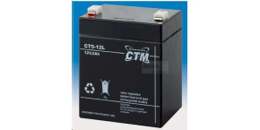 Baterie - CTM CT 12-5L (12V/5Ah - Faston 250), životnost 5let