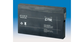 Baterie - CTM CT 12-2,0 (12V/2,0Ah - Faston 187), životnost 5let