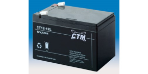 Baterie - CTM CT 12-12L (12V/12Ah - Faston 250), životnost 5let