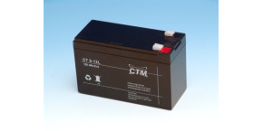 Baterie - CTM CT 12-9L (12V/9Ah - Faston 250), životnost 5let