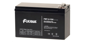 Baterie - FUKAWA FW 7,2-12 F2U (12V/7,2 Ah - Faston 250), konektor - 6.3mm, životnost 5let