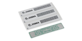 Zebra RFID Label, 110x13mm, Printable White PET, 3" core, 869MHz, 1000/roll (Silverline Slim)