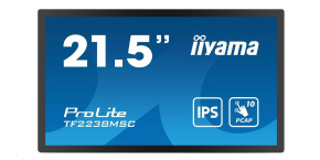 Iiyama ProLite open-frame LCDs, 54.6cm (21.5''), Projected Capacitive, 10 TP, Full HD, USB, kit (USB), black