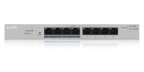 Zyxel GS1200-8HP 8-port Desktop Gigabit Web Smart switch, 4x PoE 802.3at, PoE budget 60W, fanless