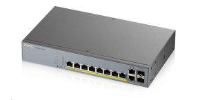 Zyxel GS1350-12HP 12 Port smart managed CCTV PoE switch, long range, 130W, 10x GbE, 2x SFP