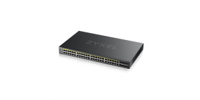 Zyxel GS2220-50HP 50-port L2 Managed Gigabit PoE Switch, 44x gigabit RJ45, 4x gigabit RJ45/SFP, 2x SFP, PoE 375W