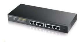 Zyxel GS1900-8HP v3 8-port Desktop Gigabit Web Smart PoE switch: 8x Gigabit metal, IPv6, PoE budget 70W, fanless