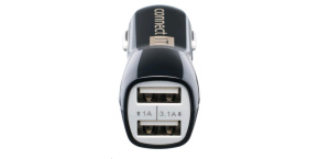 CONNECT IT USB PREMIUM nabíječka univerzální do auta (2x USB 3,1A a 1A., autoadaptér CL)