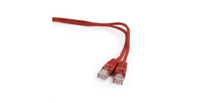 GEMBIRD kabel patchcord Cat5e UTP 1m, červený