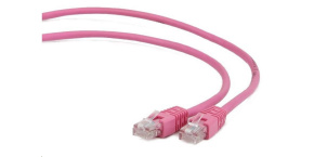 GEMBIRD kabel patchcord Cat5e UTP 0,5m, růžový