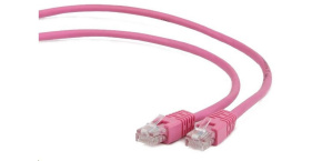 GEMBIRD kabel patchcord Cat5e UTP 5m, růžový