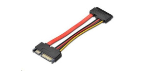 PREMIUMCORD Kabel SATA + napájení prodlužovací k HDD, 15cm