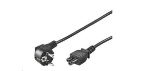 PREMIUMCORD Kabel napájecí 230V pro NTB (3pin, Schuko, trojlístek) 5m