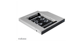 AKASA HDD box  N.Stor S12, 2.5" SATA HDD/SSD do pozice pro optickou mechaniku SATA (výška HDD do 13mm)