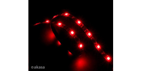 AKASA LED pásek Vegas, Molex 12V napájení, 60cm, červený