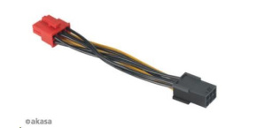 AKASA kabel  redukce napájení z 6pin PCIe na 8pin PCIe 2.0, 10cm