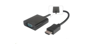 PREMIUMCORD Převodník HDMI na VGA se zvukem (3,5mm jack)