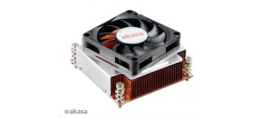 AKASA chladič CPU AK-CC6502BT01 pro Intel LGA 2011, měděné jádro, 70mm PWM ventilátor, pro 2U skříně