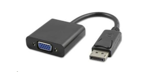 PREMIUMCORD Redukce DisplayPort - VGA 15cm (M/F, černá)