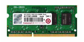 TRANSCEND SODIMM DDR3 4GB 1600MHz 1Rx8 CL11