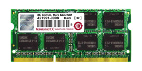 TRANSCEND SODIMM DDR3L 8GB 1600MHz 2Rx8 CL11